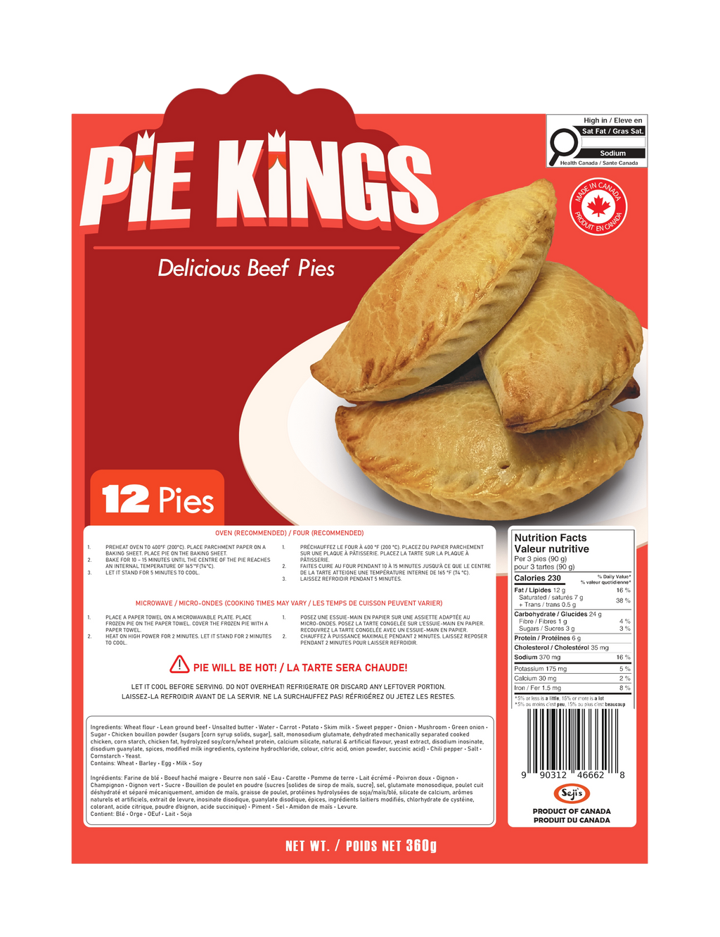 Pie Kings Beef Pies