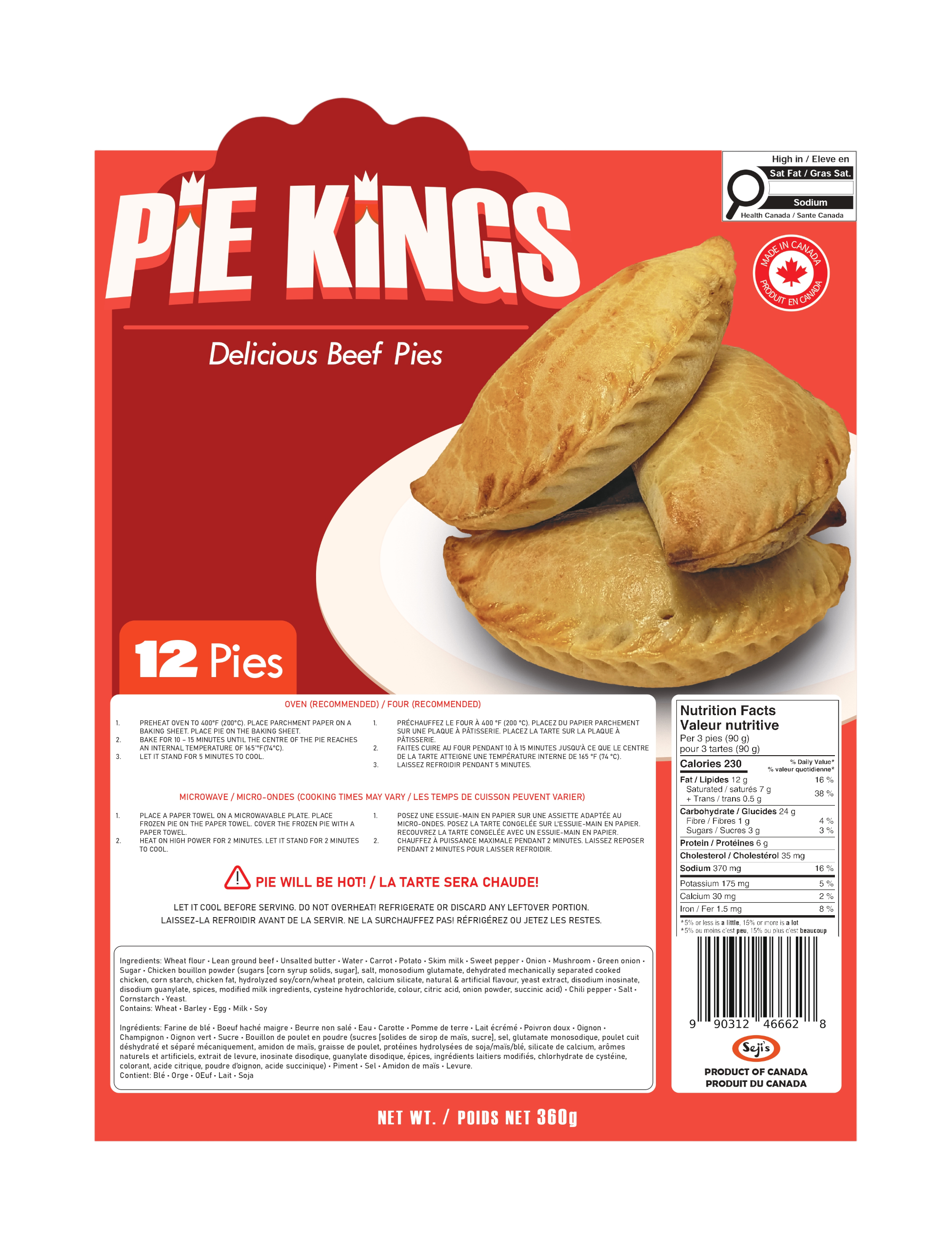 Pie Kings Beef Pies