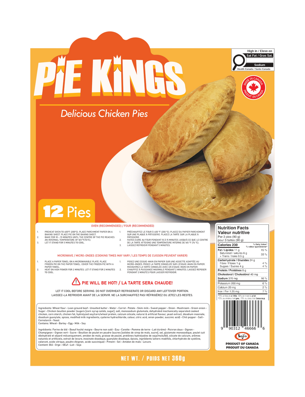 Pie Kings Chicken Pies