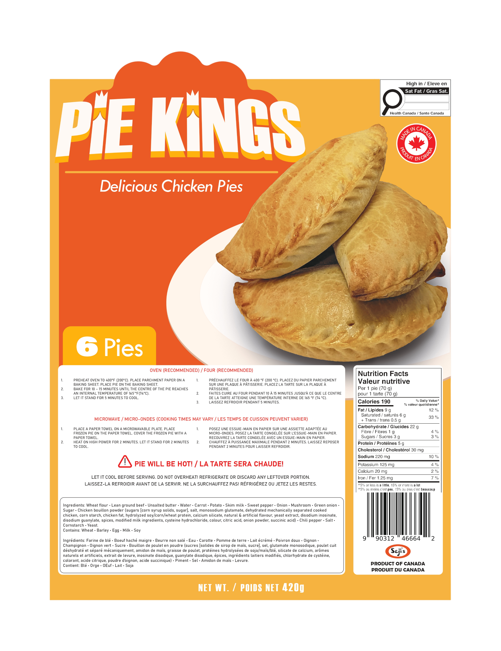 Pie Kings Chicken Pies